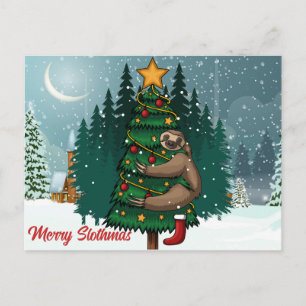 Carte postale Joyeux Slothmas