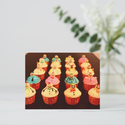 Carte Postale Joyeux Snowmen (Debout devant)