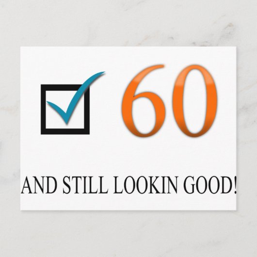 Carte Postale Joyeux soixantième anniversaire (Devant)