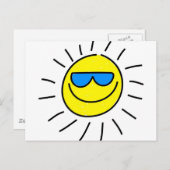 Carte Postale Joyeux soleil (Devant / Derrière)