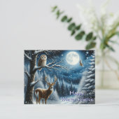 Carte Postale Joyeux Solstice d'Hiver (Debout devant)
