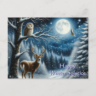 Carte Postale Joyeux Solstice d'Hiver