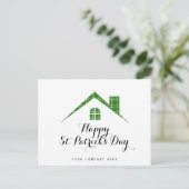 Carte Postale Joyeux St. Patrick's Day Real Estate House (Debout devant)
