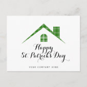 Carte Postale Joyeux St. Patrick's Day Real Estate House (Devant)