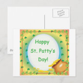 Carte Postale Joyeux St. Patty&apos ; s Day (Devant / Derrière)
