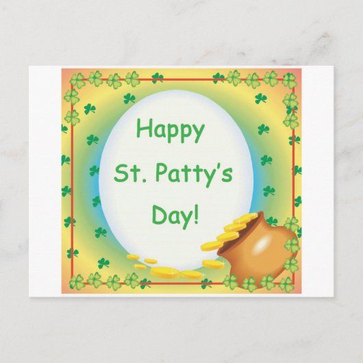 Carte Postale Joyeux St. Patty&apos ; s Day (Devant)