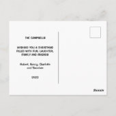 Carte postale Joyeux Stressmas Rudolph Noël (Dos)