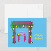 Carte Postale Joyeux Sukkot, Personnalisé (Devant / Derrière)