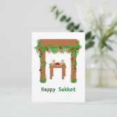 Carte Postale Joyeux Sukkot, Personnalisé (Debout devant)