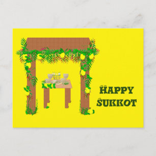 Carte Postale Joyeux Sukkot, Personnalisé