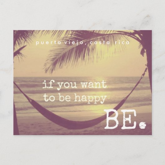 Carte Postale Joyeux sur Beach Costa Rica Postcard (Devant)