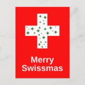 Carte Postale Joyeux Swissmas ! Soirée suisse de Noël et de Noël (Devant)