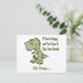 Carte Postale Joyeux T-Rex (Debout devant)