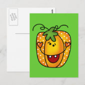 Carte Postale Joyeux tee-shirts et cadeaux Jack-o'-lantern (Devant / Derrière)