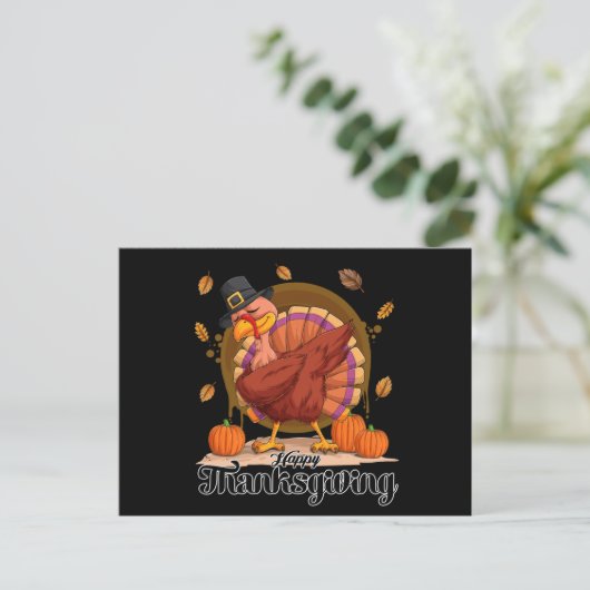 Carte Postale Joyeux Thanksgiving (Debout devant)