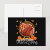 Carte Postale Joyeux Thanksgiving (Devant / Derrière)