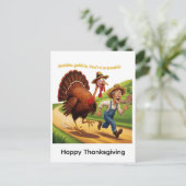 Carte Postale Joyeux Thanksgiving (Debout devant)