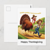 Carte Postale Joyeux Thanksgiving (Devant / Derrière)