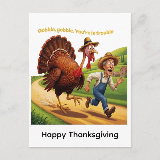 Carte Postale Joyeux Thanksgiving (Devant)