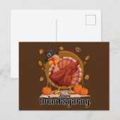 Carte Postale Joyeux Thanksgiving (Devant / Derrière)