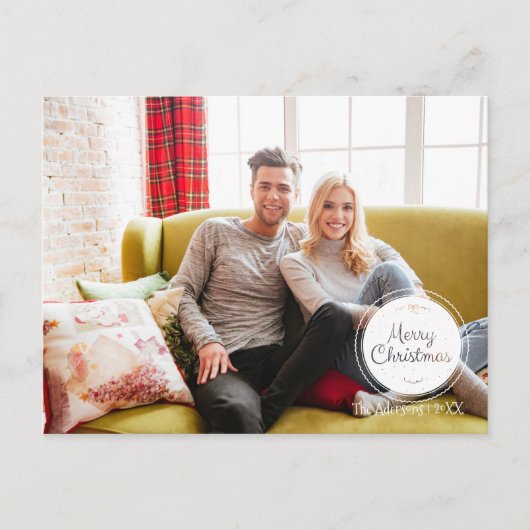 Carte postale Joyeux timbre de Noël (Devant)