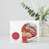 Carte postale Joyeux timbre de Noël (Debout devant)