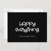 Carte Postale Joyeux tout Beau script Fête (Devant / Derrière)