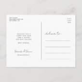 Carte Postale Joyeux tout carré photo moderne (Dos)