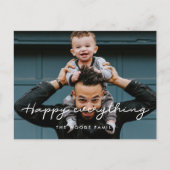 Carte Postale Joyeux tout Moderne simple photo de vacances (Devant)