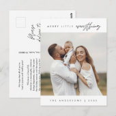 Carte Postale Joyeux Tout, Noël, Photo de famille (Devant / Derrière)