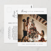 Carte Postale Joyeux Tout, Noël, Photo de famille (Devant / Derrière)