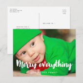 Carte Postale Joyeux tout Photo de vacances moderne (Devant / Derrière)