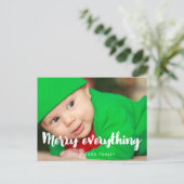 Carte Postale Joyeux tout Photo de vacances moderne (Debout devant)