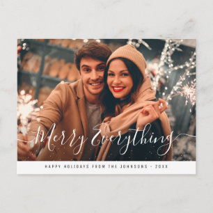 Carte Postale joyeux tout script moderne mignonne photo