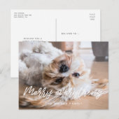 Carte Postale Joyeux tout Typographie moderne photo de vacances (Devant / Derrière)