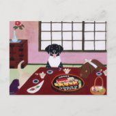 Carte Postale Joyeux travail du parti Sushi (Devant)