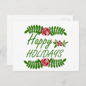 Carte Postale Joyeux vacances (Devant / Derrière)