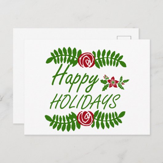 Carte Postale Joyeux vacances (Devant / Derrière)