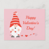 Carte Postale Joyeux Valentin Gnomes Rouge Rose (Devant)