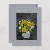 Carte Postale Joyeux Valentin`s Day Modern Script photo (Devant / Derrière)