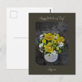 Carte Postale Joyeux Valentin`s Day Modern Script photo (Devant / Derrière)