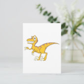 Carte Postale Joyeux Velociraptor Dinosaur (Debout devant)
