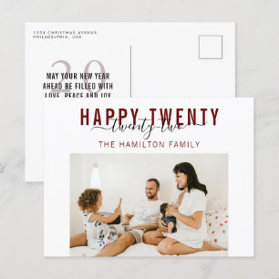 Carte Postale Joyeux vingt-deux typographie vacances photo