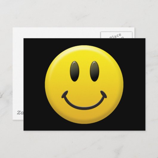 Carte Postale Joyeux visage (Devant / Derrière)