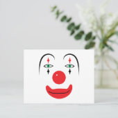 Carte Postale Joyeux visage de clown (Debout devant)