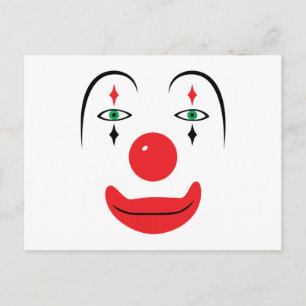 Carte Postale Joyeux visage de clown