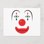 Carte Postale Joyeux visage de clown (Devant)