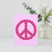 Carte Postale Joyeux visage paix (Debout devant)