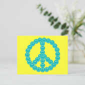 Carte Postale Joyeux visage paix (Debout devant)