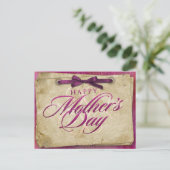 Carte Postale Joyeux voeux de la Fête des Mères (Debout devant)